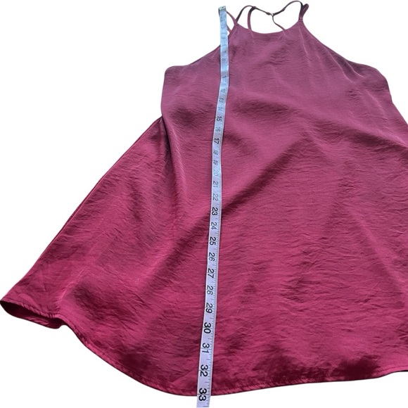 Show Me Your MuMu | Mini Red Cocktail Strappy Satin Dress | M - Picture 14 of 14